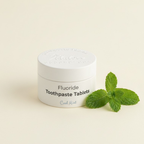 Fluoride Cool Mint Toothpaste Tablets — 1 Month