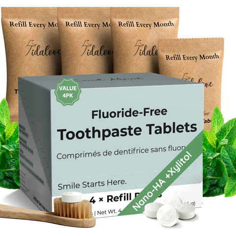 Tidalove Fluoride-Free Toothpaste Tablets (5% nHAp)