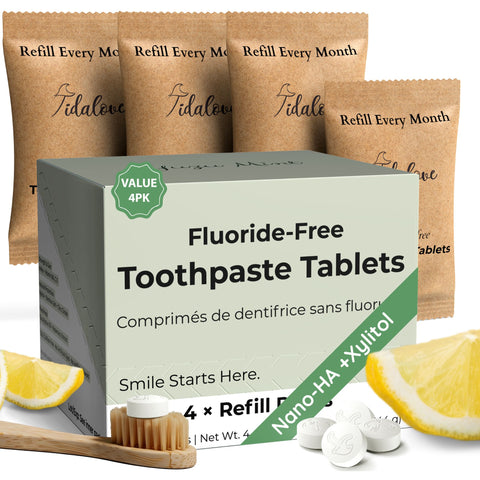 Tidalove Fluoride-Free Toothpaste Tablets (5% nHAp)