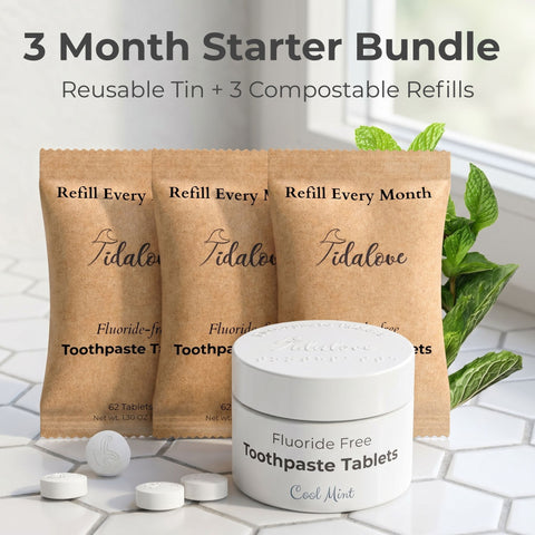 Tidalove Fluoride-Free Toothpaste Tablets (5% nHAp)