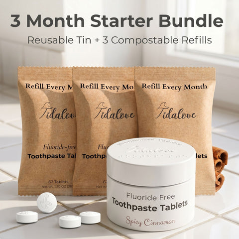 Tidalove Fluoride-Free Toothpaste Tablets (5% nHAp)