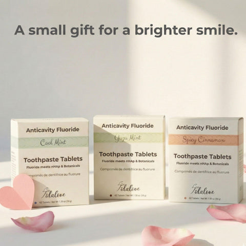 toothpaste tablets in box