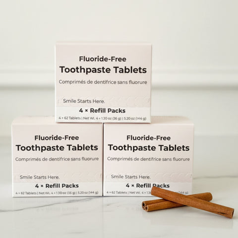 Cinnamon Fluoride-Free Toothpaste Tablets–4-Month Supply