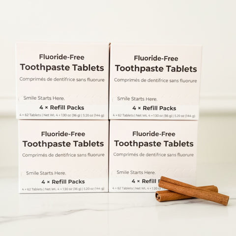 Cinnamon Fluoride-Free Toothpaste Tablets–4-Month Supply