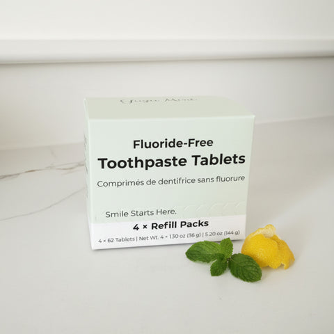 Yuzu Mint Fluoride-Free Toothpaste Tablets– 4-Month Supply