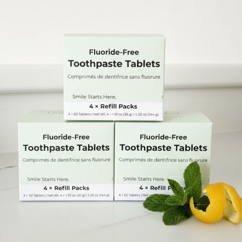 Yuzu Mint Fluoride-Free Toothpaste Tablets– 4-Month Supply