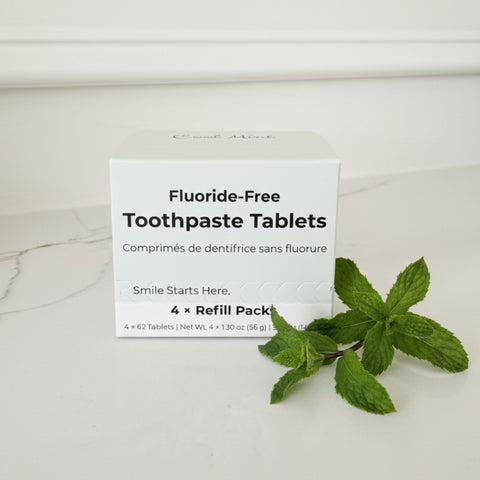 Cool Mint Fluoride-Free Toothpaste Tablets – 4-Month Supply