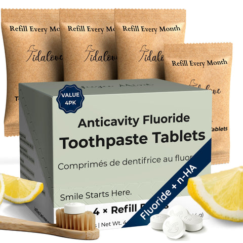 Tidalove Fluoride + nHAp Toothpaste Tablets