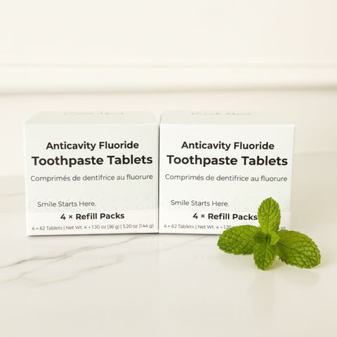 Fluoride Cool Mint Toothpaste Tablets — 4 Months