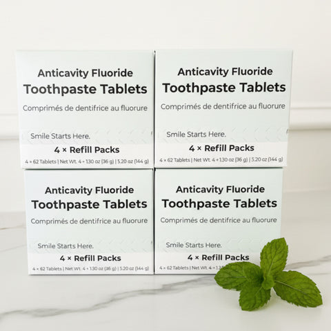 Fluoride Cool Mint Toothpaste Tablets — 4 Months