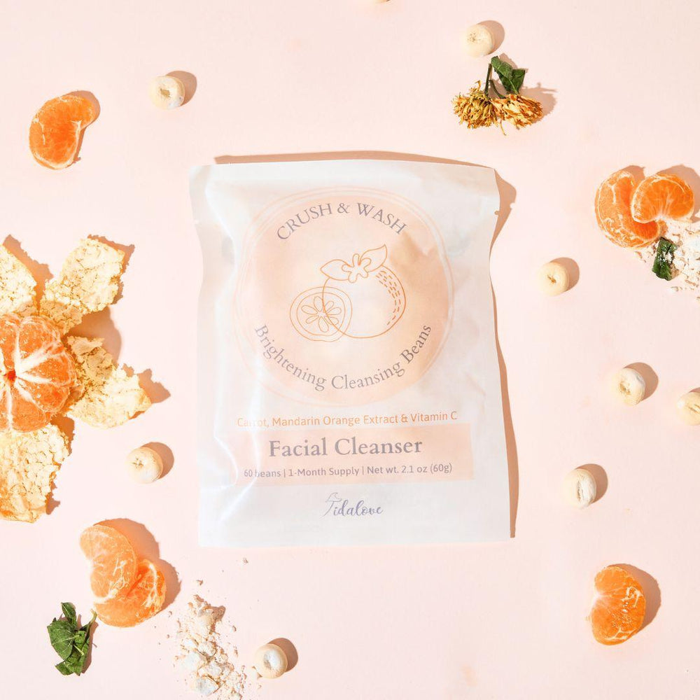Tidalove Facial wash refill in compostable paper pack