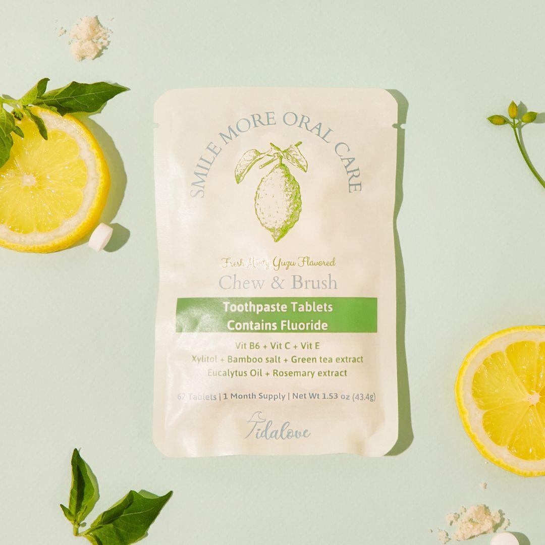 Tidalove toothpaste tablet with fluoride toothpaste tablets